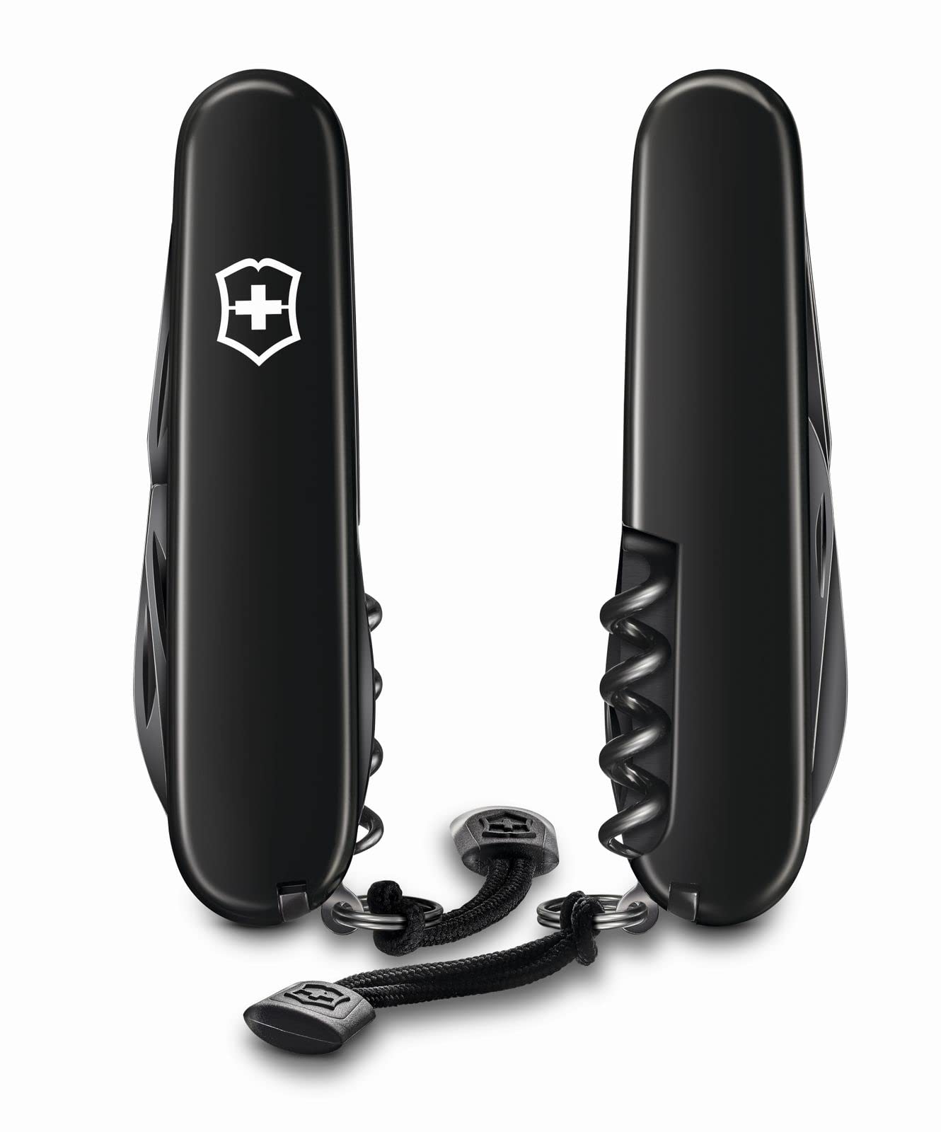 Victorinox, Spartan Onyx Black, Coltellino Svizzero, Originale, Multiuso, Campeggio, 13 Funzioni, Lama, grande, Cavatappi
