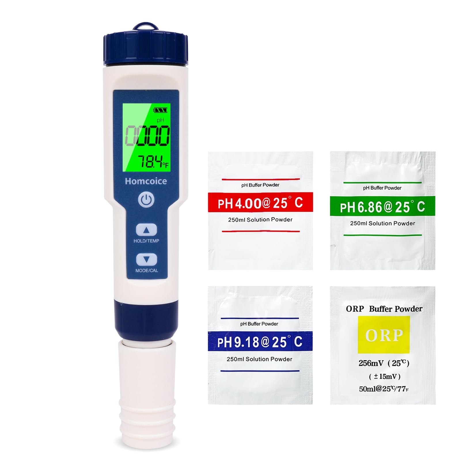 Misuratore pH digitale 7 in 1, professionale PH TDS EC SALT ORP S.G Temperatura Meter, Tester Qualità Acqua d'alta precisione per acquari, piscine, acqua potabile e idroponica