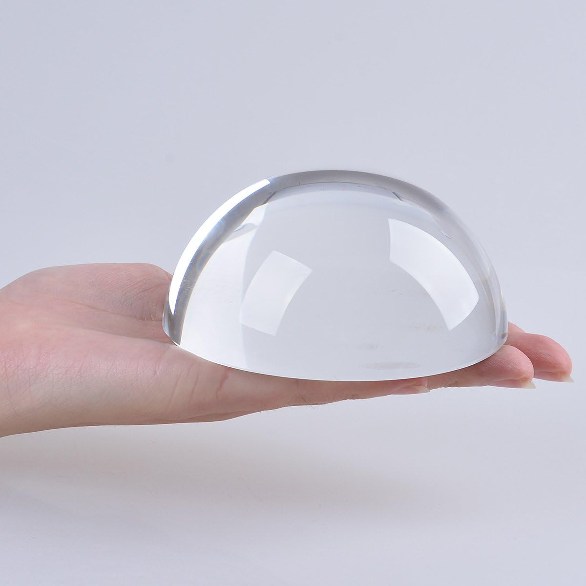 LONGWIN Crystal Dome Magnifier/Paperweight Reading Magnifying Glass-3.9 Inch image 2