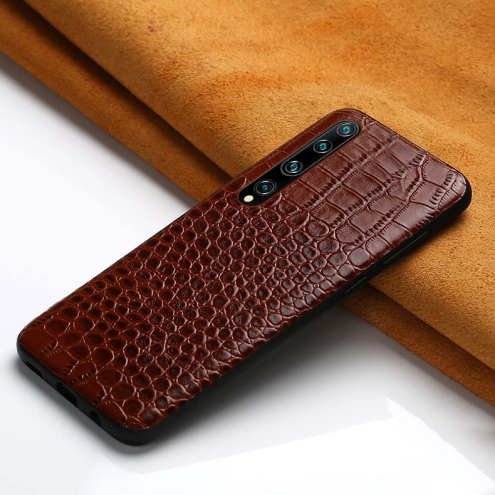 Crocodile Print Leather Phone Case For Xiaomi Mi 10 Pro