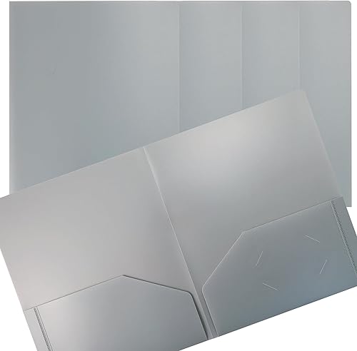 Better Office Products - Carpetas de plástico pesado con 2 bolsillos, paquete de 24, carpetas de polietileno tamaño carta, por Better Office