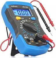 Multímetro Digital Portátil Profissional Corrente Ac + Dc Tensão 200M~600V Bateria 9V Teste Bipe