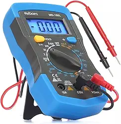 Multímetro Digital Portátil Profissional Corrente Ac + Dc Tensão 200M~600V Bateria 9V Teste Bipe