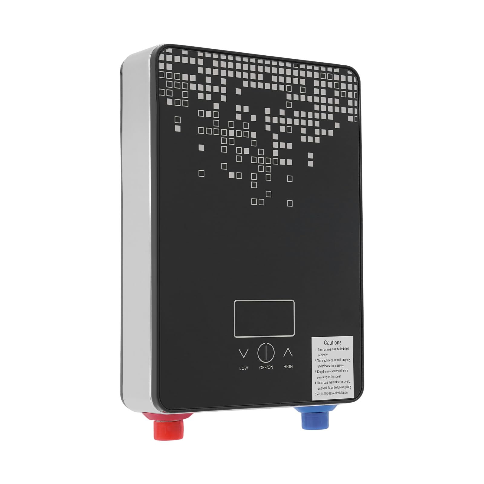 Calentador de agua electrónico para cocina, 6500 W, 30-55 °C, depósito de agua caliente IPX24, caldera de agua caliente con pantalla LED, 1 ducha de mano