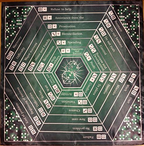 Tablecloth Divination Dice 16”x16”