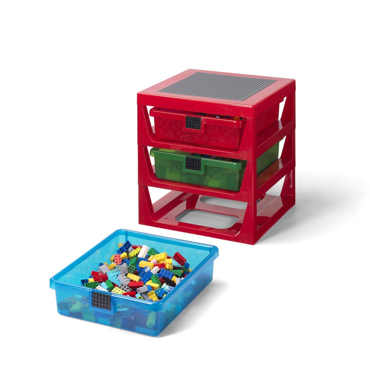 New Product Lego 3-Drawer Storage Rack System, 13-2/3 x 12-3/4 x 15 Inches, Red Buy 1 get 1 Lego 3-Drawer Storage Rack System, 13-2/3 x 12-3/4 x 15 Inches, Red