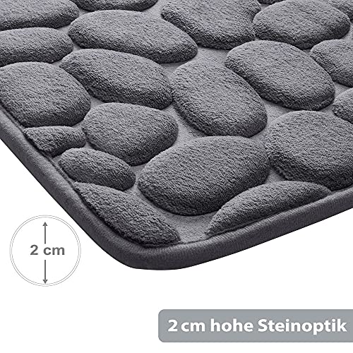 PANA Memoryschaum Badematte in versch. Farben • Badteppich aus weichen Mikrofasern - rutschfest & waschbar… – Bild 5