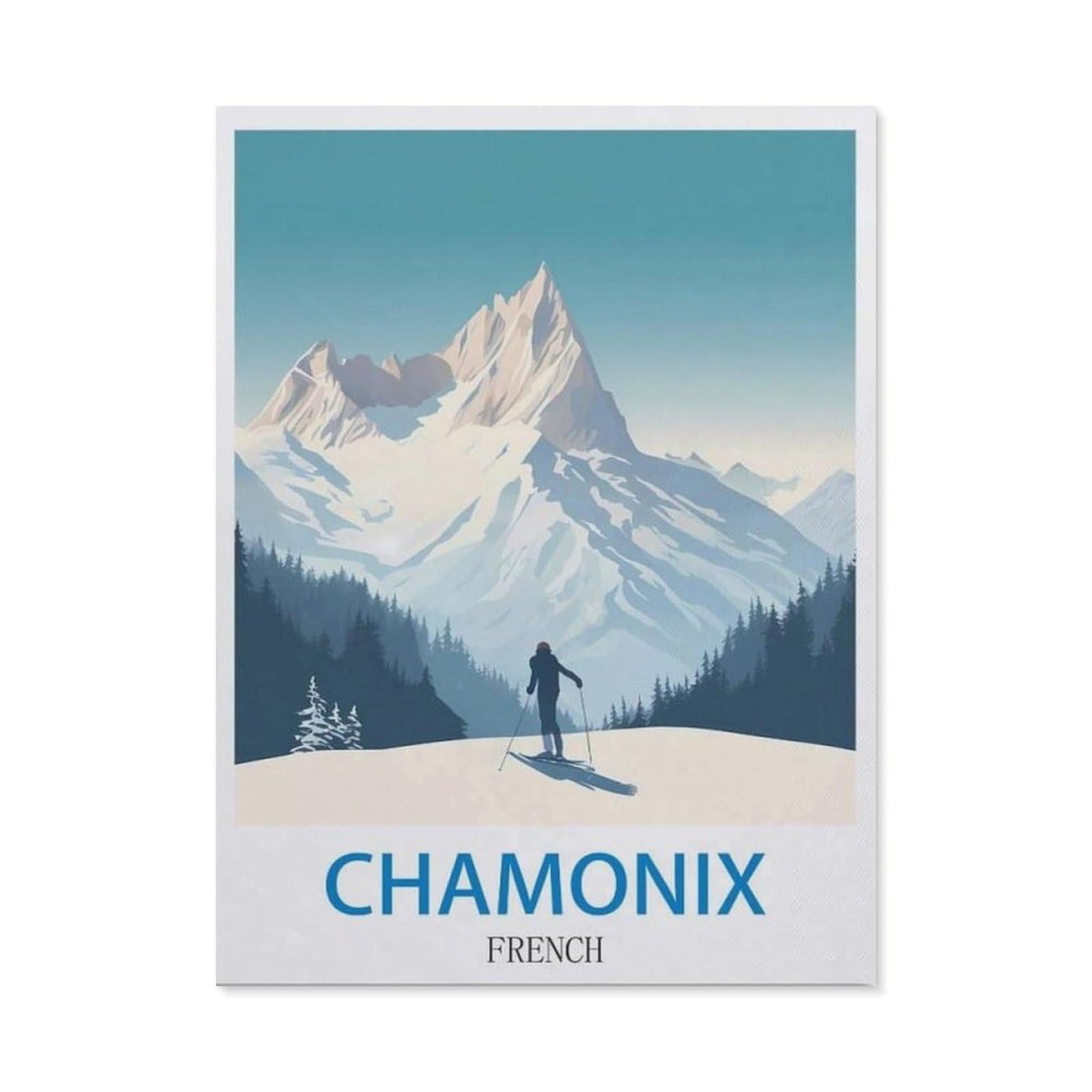 BEAYODKP 5D Diamond Painting Set ，Chamonix French Ski