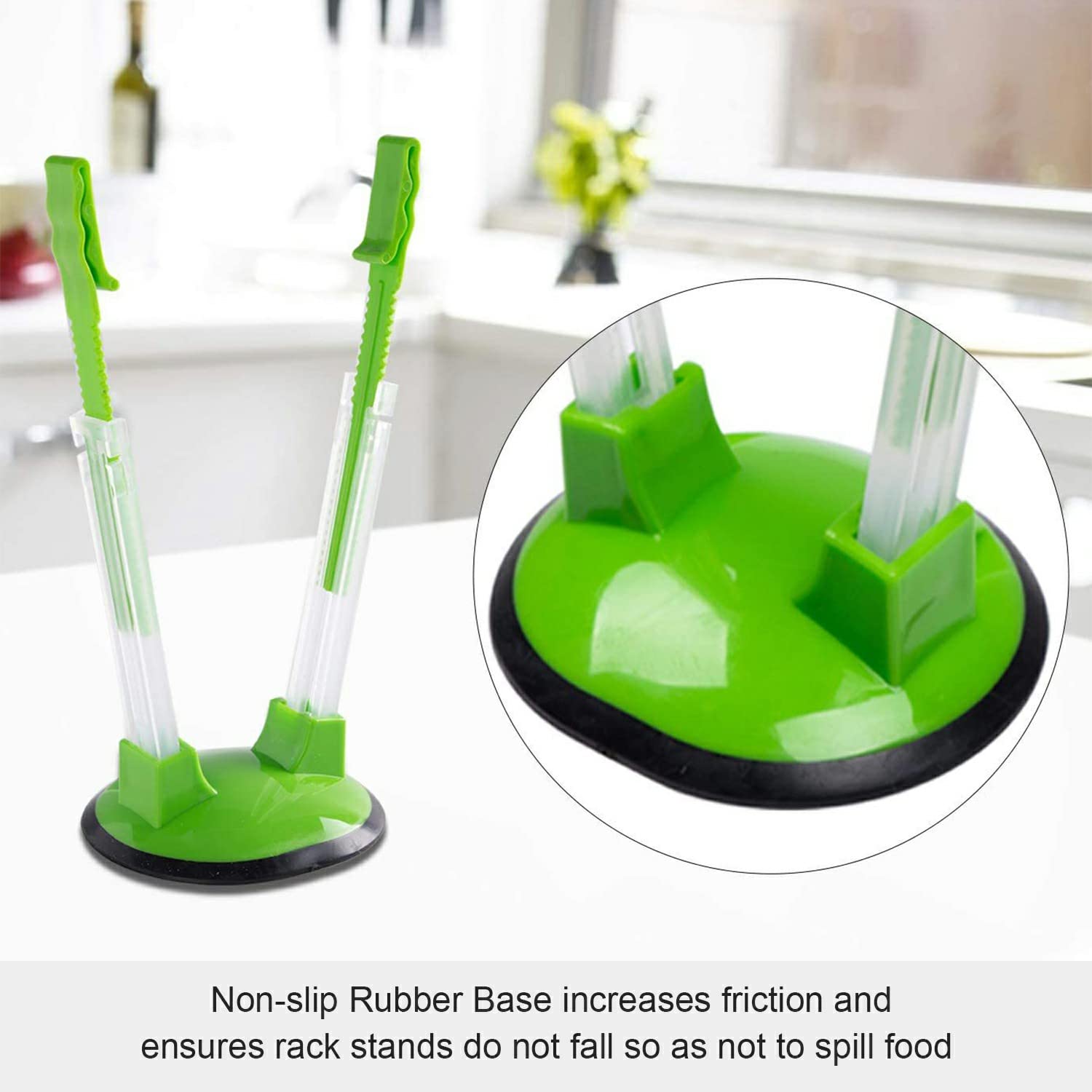 Lot De 6 Supports Réglables De Sacs De Congélation En