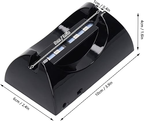 Miniatura 4 de Base de luz LED, 4 cuentas LED, soporte de exhibición iluminado colorido de vidrio 3D, soporte de base LED con 2 modos de alimentación para arte de