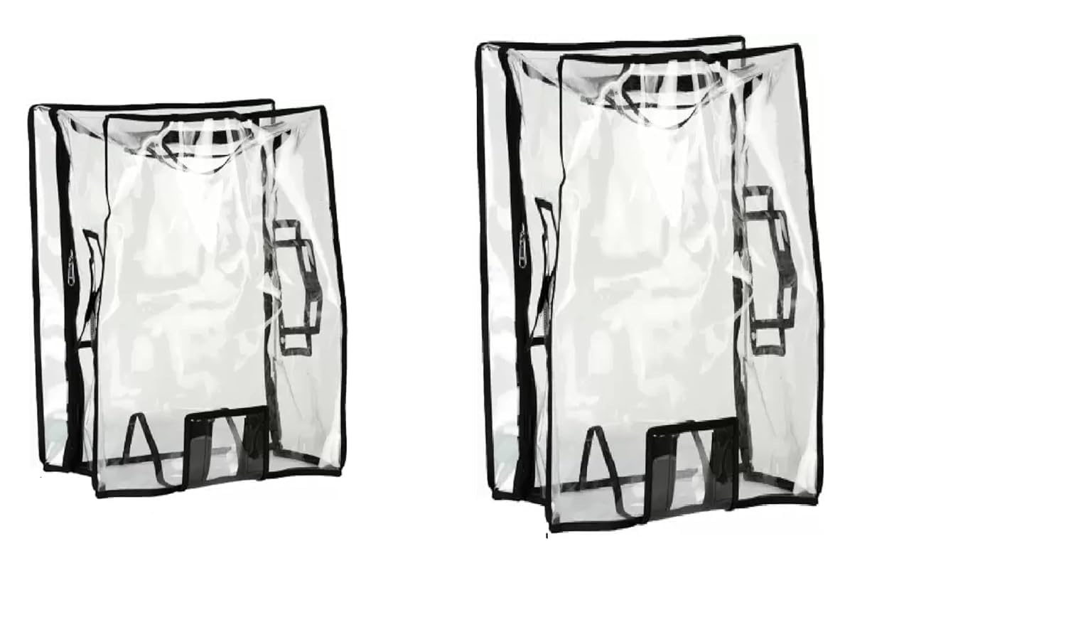 UVMAX Zipped Clear PVC Suitcase Cover Protectors, Waterproof Dustproof Suitcase Cover Case Protective Cover for Hard Plastic Bags for Wheeled Luggage Trolley (Hard Bag Cover, 20+24 Inch) UVMAX Zipped Clear PVC Suitcase Cover Protectors, Waterproof Dustproof Suitcase Cover Case Protective Cover for Hard Plastic Bags for Wheeled Luggage Trolley (Hard Bag Cover, 20+24 Inch)