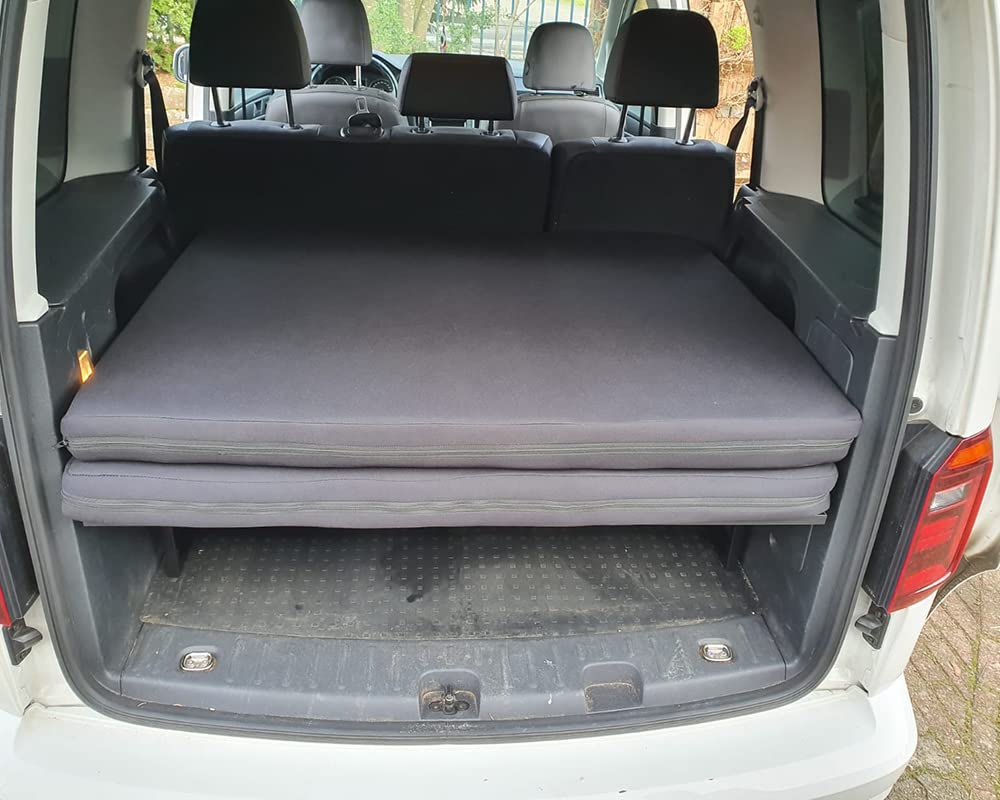 BREMER SITZBEZÜGE Klappmatratze kompatibel mit VW Caddy 3 & 4 & 5 Zubehör Camping Wohnmobil