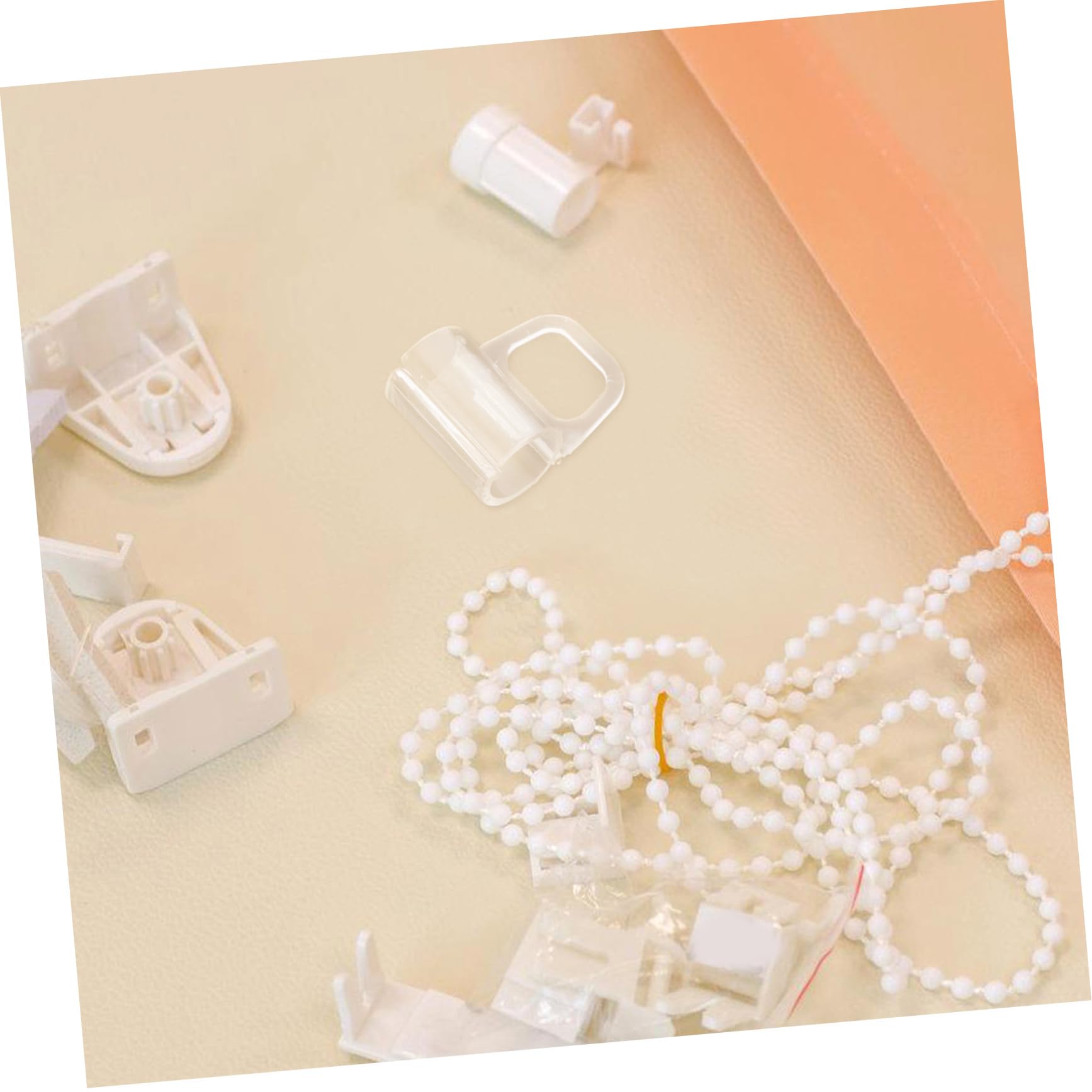 OUNONA 5 Sätze Handhaben Griffe Zieht Drinnen Dekorative Gardinenklammer Klare Valance -Clips Horizontale Blindklemme Cliphaken Rollo-Zug Blindklammern Vorhang Transparent Abs 6 Stück * 5