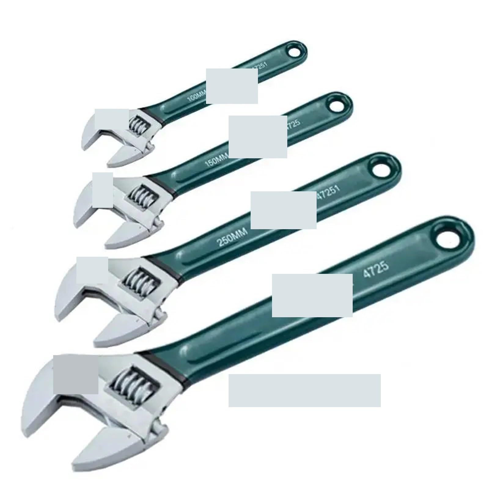Rollgabelschlüssel Universeller verstellbarer Schraubenschlüssel, kleiner großer Backenschlüssel for Handwerkzeuge zur Fahrzeugwartung(15inch-47253)
