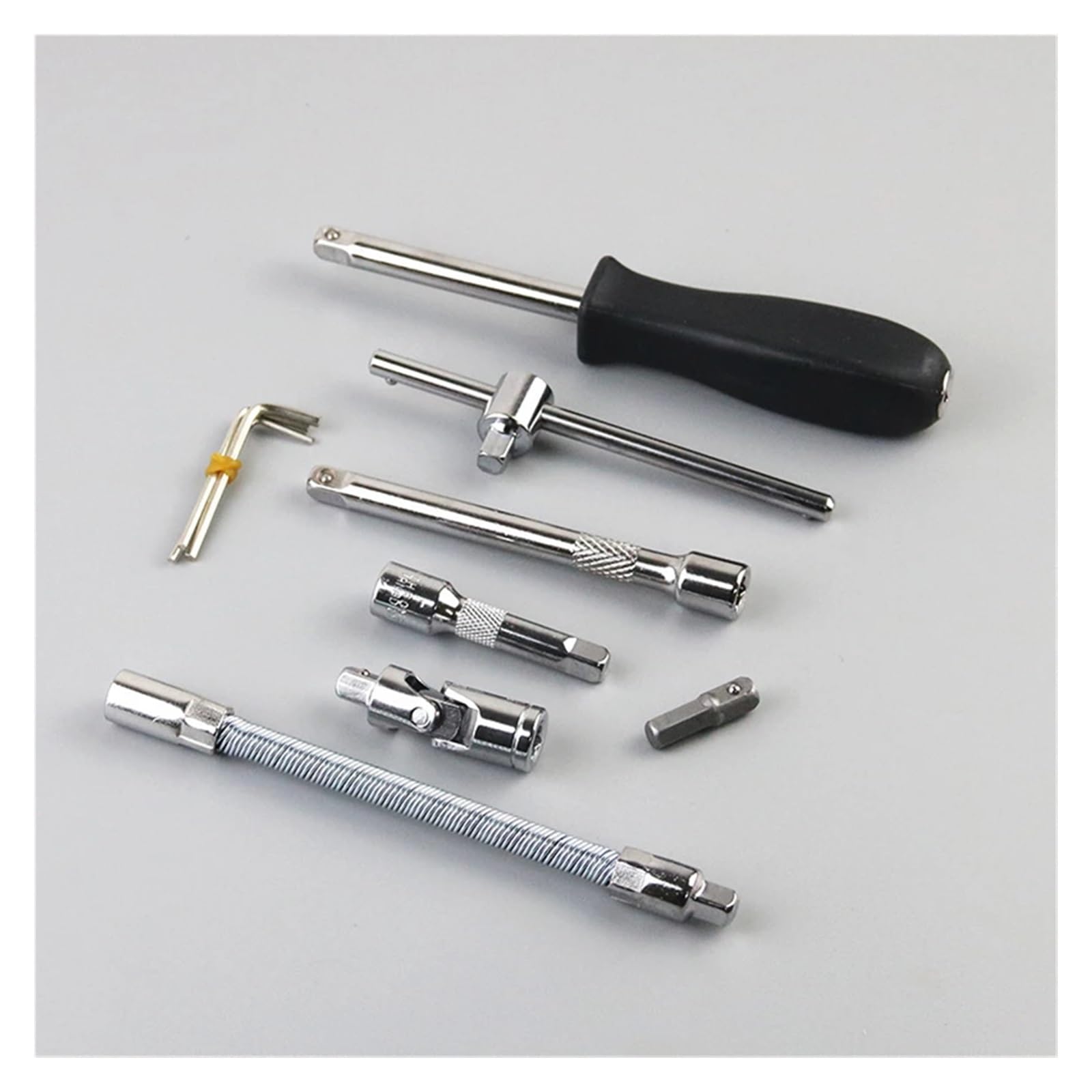 Juego De 46 Herramientas Manuales Portátiles For Reparación Automóviles 1/4", Llave Impacto, Llaves Tubo Pequeñas