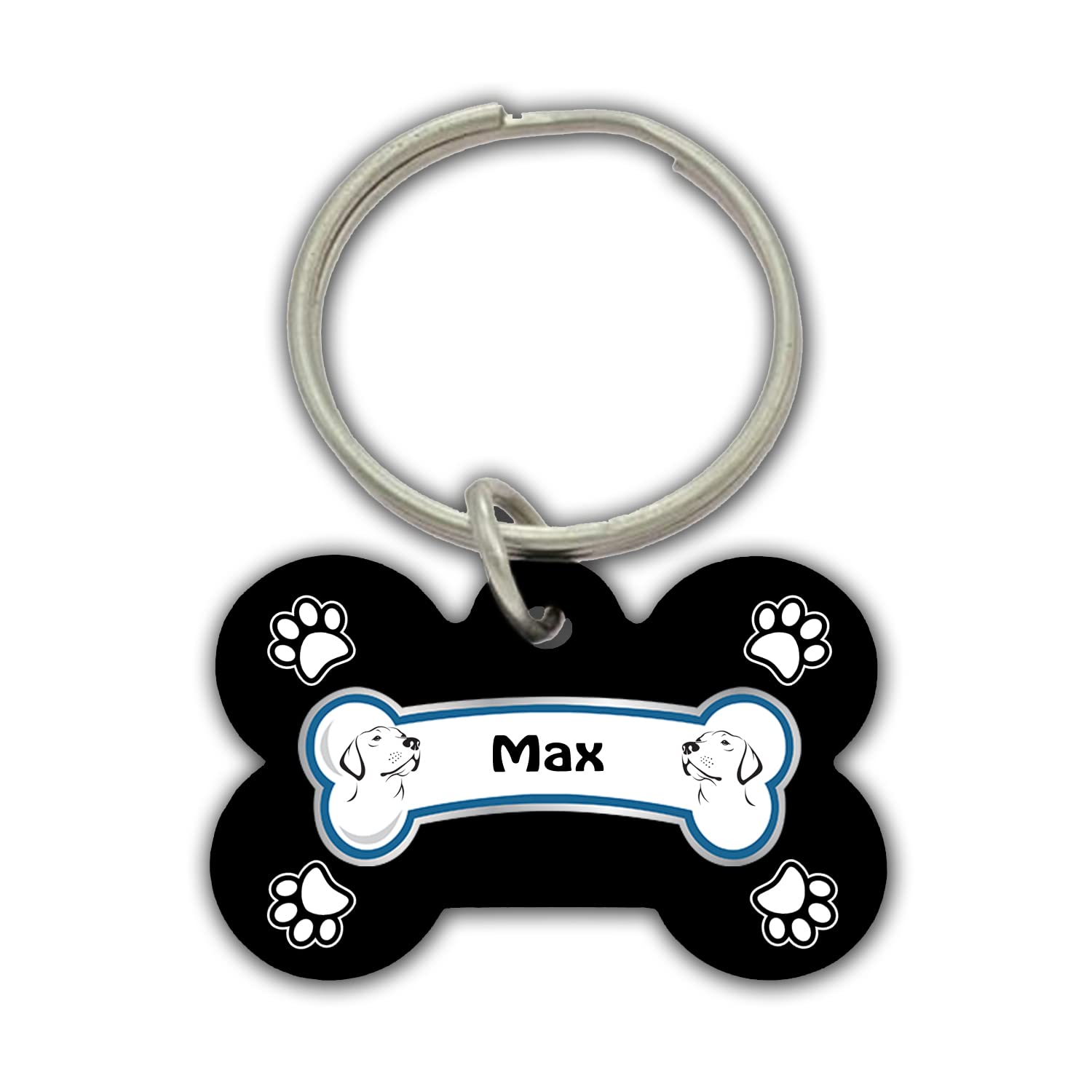 AWANI TRENDS Max Pets Name/Identity Tag Bone Shape Tag for Dogs and Cats , Dog ID tag -ATPET04062