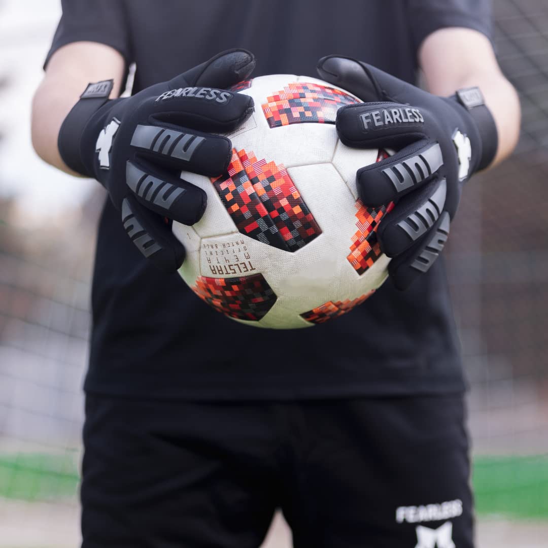 FEARLESS GOALKEEPERS Wolf Pro+ Onyx Torwarthandschuhe - Negativschnitt