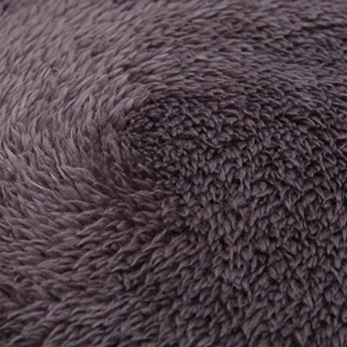 Ultra- Soft Paw Print Pet Resistente à Água Canil Snuggle Dog Cat Cama Quente 3XL ( Cinza )
