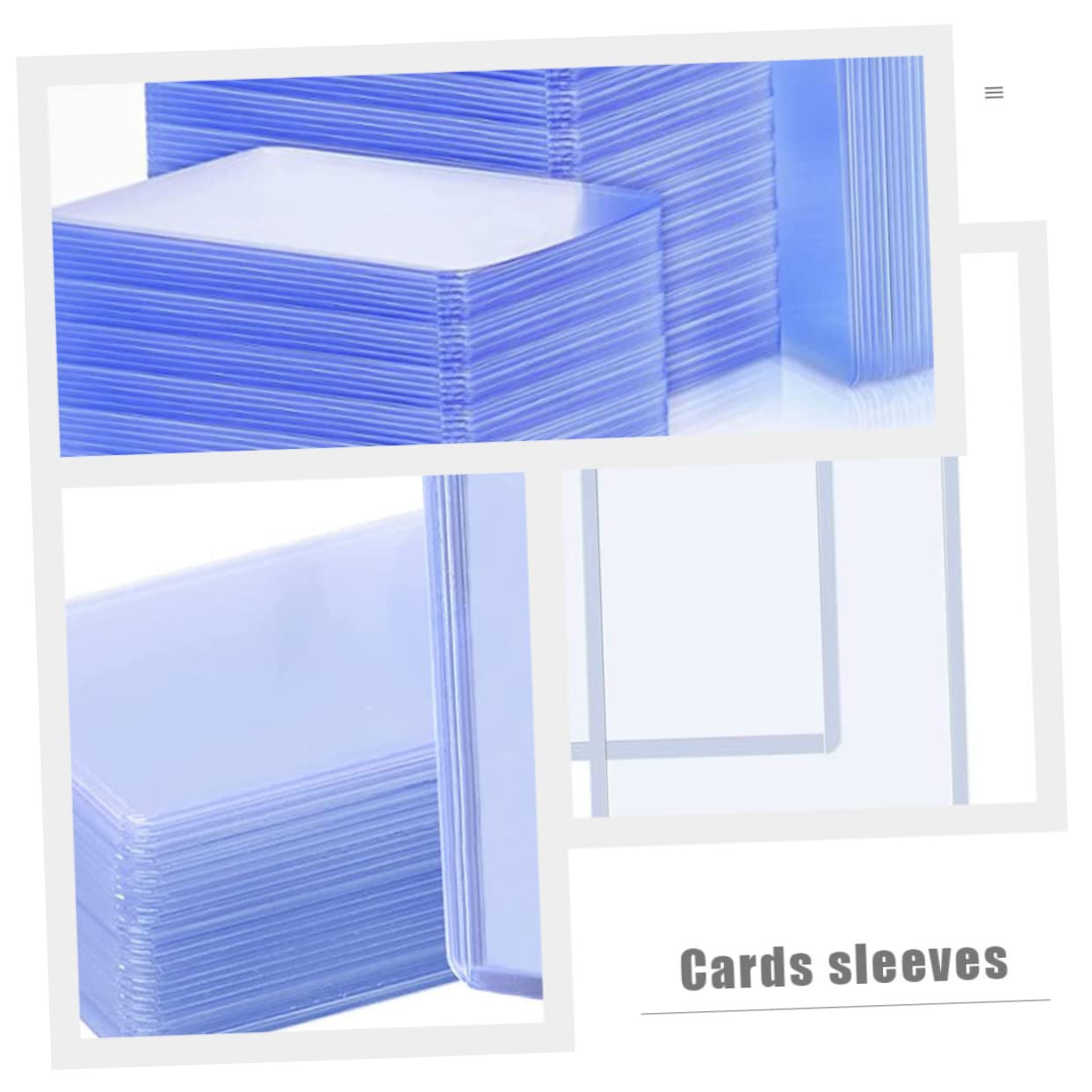 VICASKY Bustine Protettive 100 Pezzi in Pvc Trasparente per Carte da Gioco Resistenti ai Graffi e Protezione Carte da Gioco per Collezioni