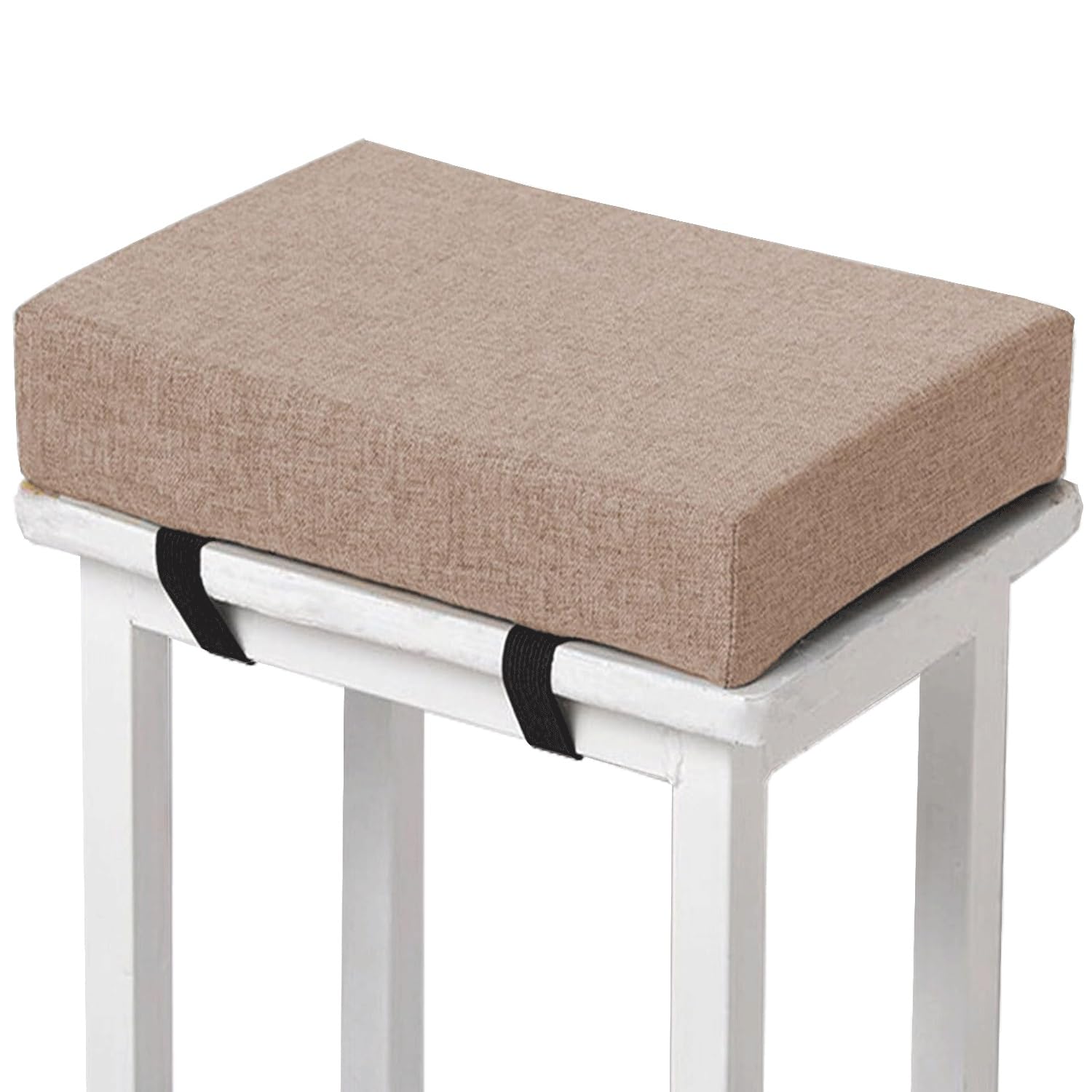 Memory Foam square Seat Cushion3/ 5/8cm thick,35/40/45/50cm rectangular Stool Cushion,Anti - Slip, Seat Cushion seat pads dining chairs with Removable Cover for Kitchen Bar Chairs(H3,1pc 30x40x5cm)