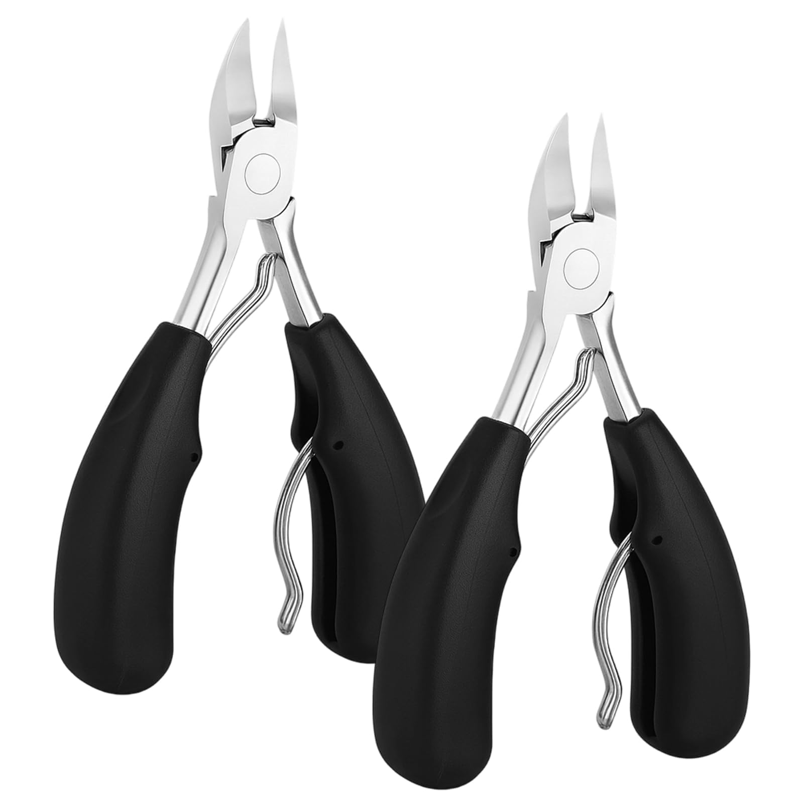 VBK Coupe Ongles Professionnelle Set de 2, Pince Bec d’Aigle Acier Inoxydable, Pince à Ongle Incarné avec Poignée Ergonomique, Instrument Précision pour Pédicure, Manucure & Ongles Incarnés