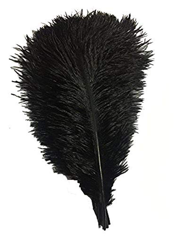 30 Piume Di Struzzo Naturali Colorate 16-45 Cm Con Perline - Decorazioni Fai Da Te E Centrotavola