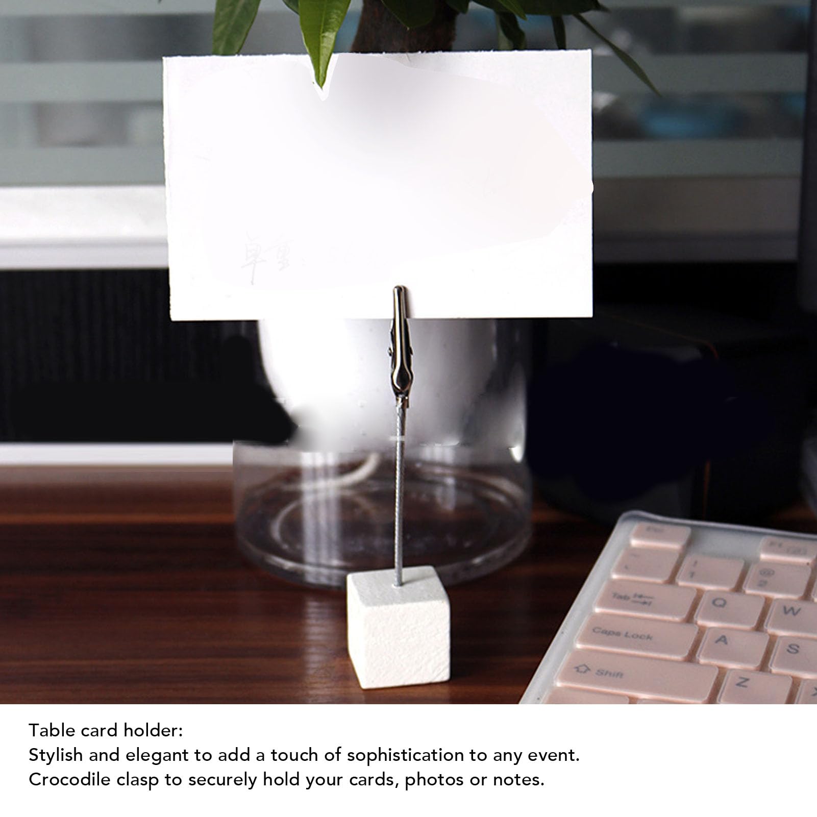 Table Cards Clip, Wooden Table Number Holder Stand Clip Place Card Holders Memo Number Holder Card Display Stands for Wedding Party Menu Name Desk