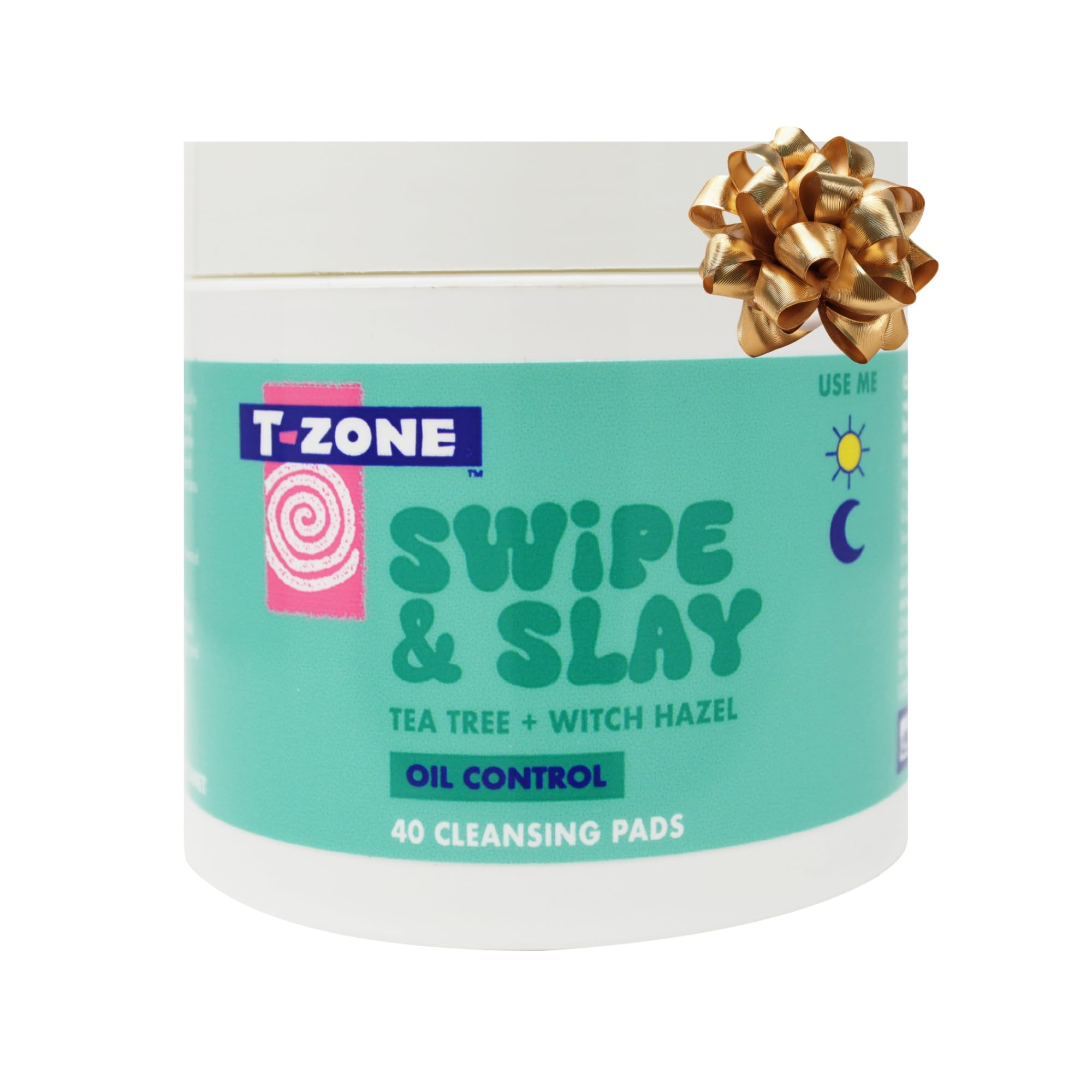 Tea Tree & Witch Hazel Biodegradable Cleansing Pads (40 Pads) - Stocking Filler - Instantly Remove Dirt, Oil & Makeup, Unclogs Pores, Promotes Clearer Skin & Kinder to Planet