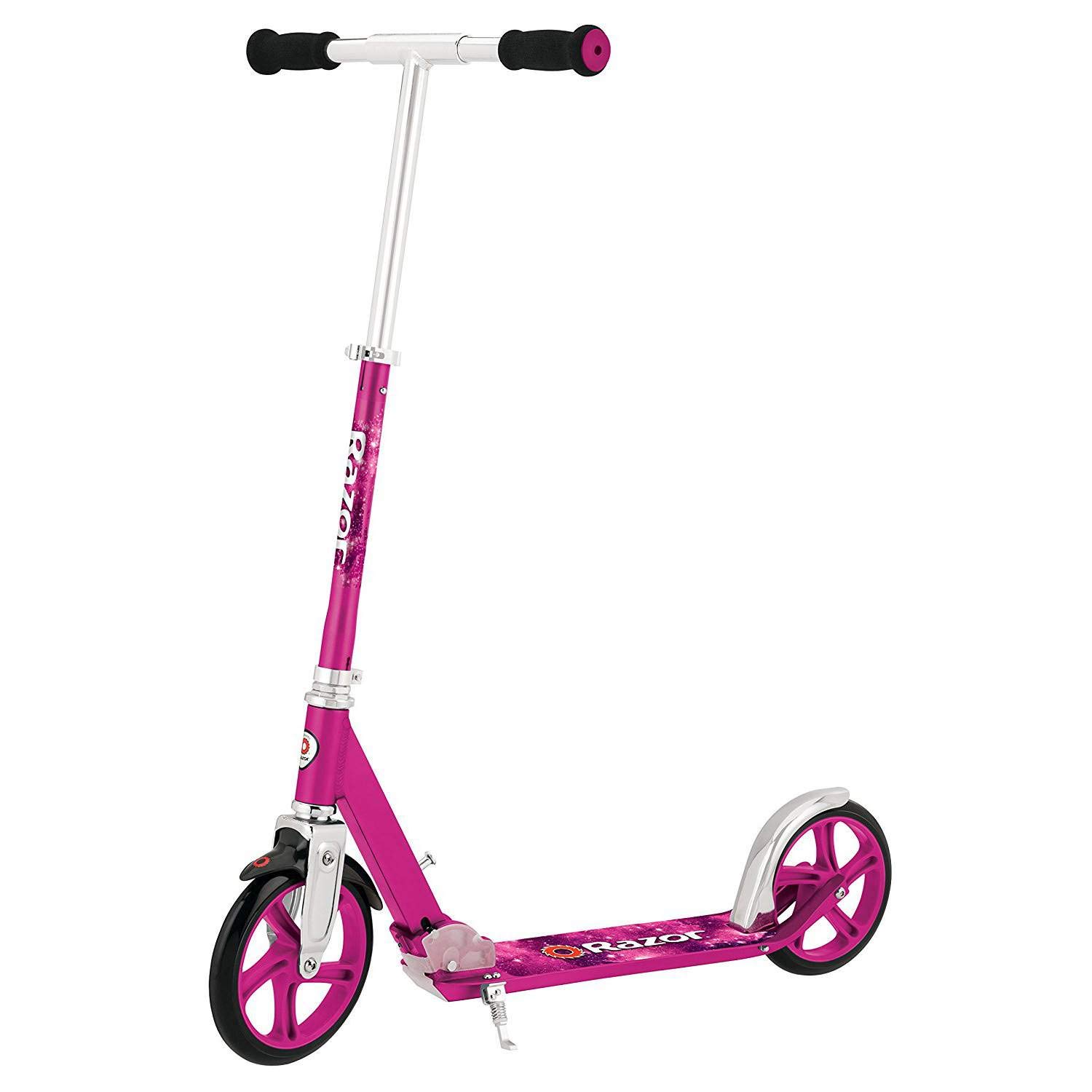 Razor A5 Lux Kick Scooter - Large 8" Wheels, Foldable, Adjustable Handlebars, Lightweight, for Riders up to 220 lbs
