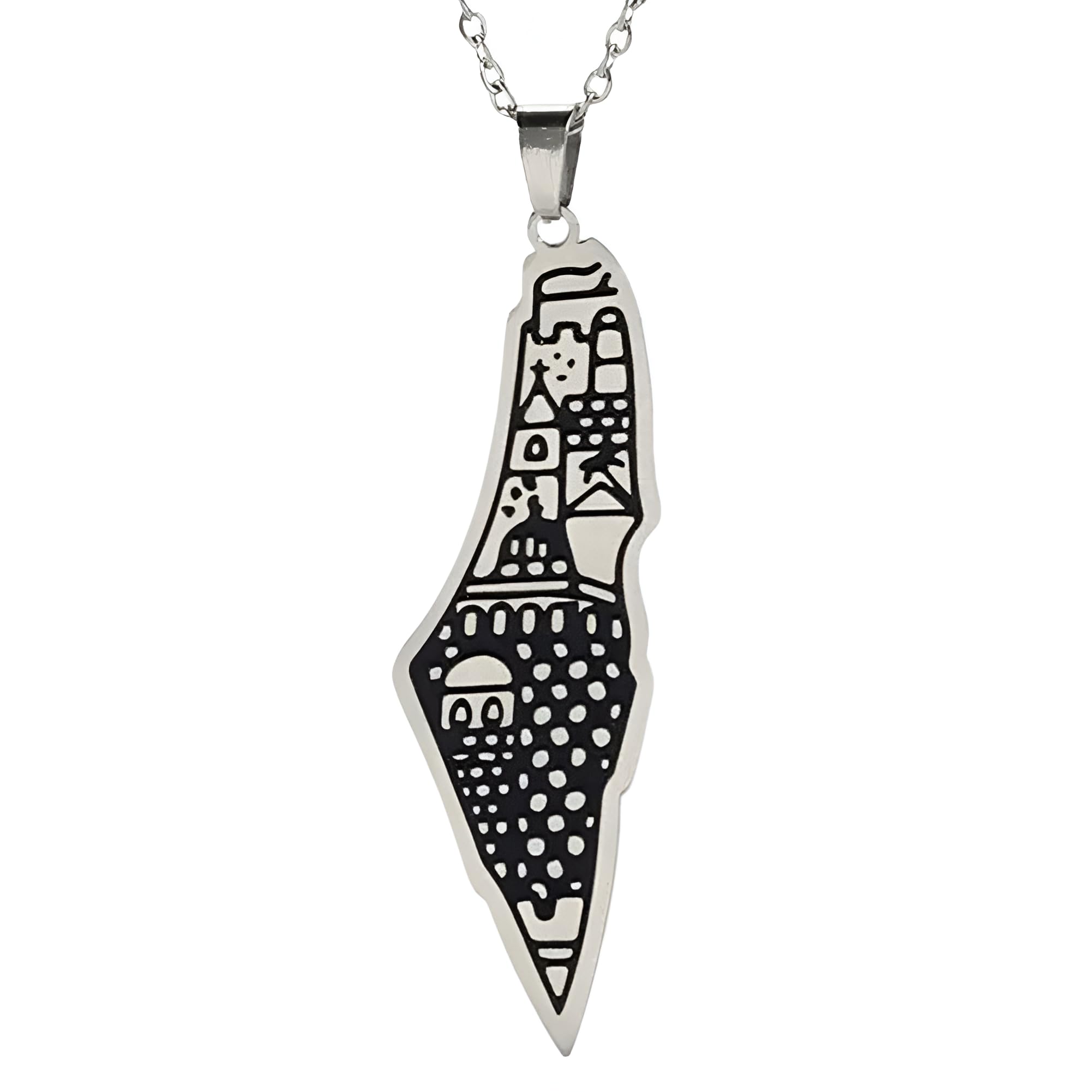 Collana Bandiera Palestina In Argento Sterling 925 – Ciondolo Idea Regalo Per Donne E Ragazze, Con Catena E Astuccio - 4