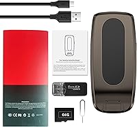 Vista 9 de Cámara espía HD 1080P de 64 GB, cámara oculta, mini cámara espía para niñera, cámara oculta, cámaras de vigilancia y seguridad (sin Wi-Fi)