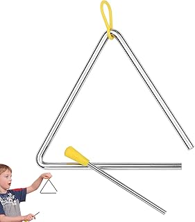 Triangle Musical Instrument, Triangle, Triangle Percussion, Triangle Instruments Set for Adults, Children, Toddlers - Children's Toy Set