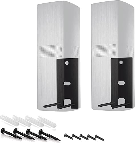 Miniatura 8 de Dinghose - Soportes de pared compatibles con altavoces Bose Surround 700, OmniJewel Lifestyle 650 Sistema de entretenimiento en el hogar (blanco)