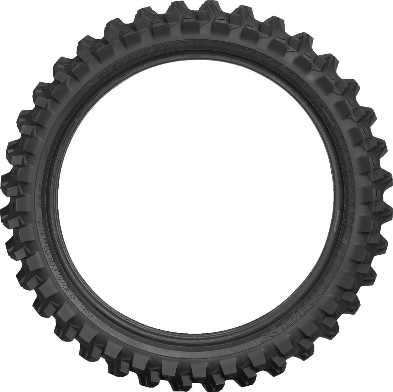 Dunlop Geomax MX14 Sand/Mud Rear Tire, top-down view