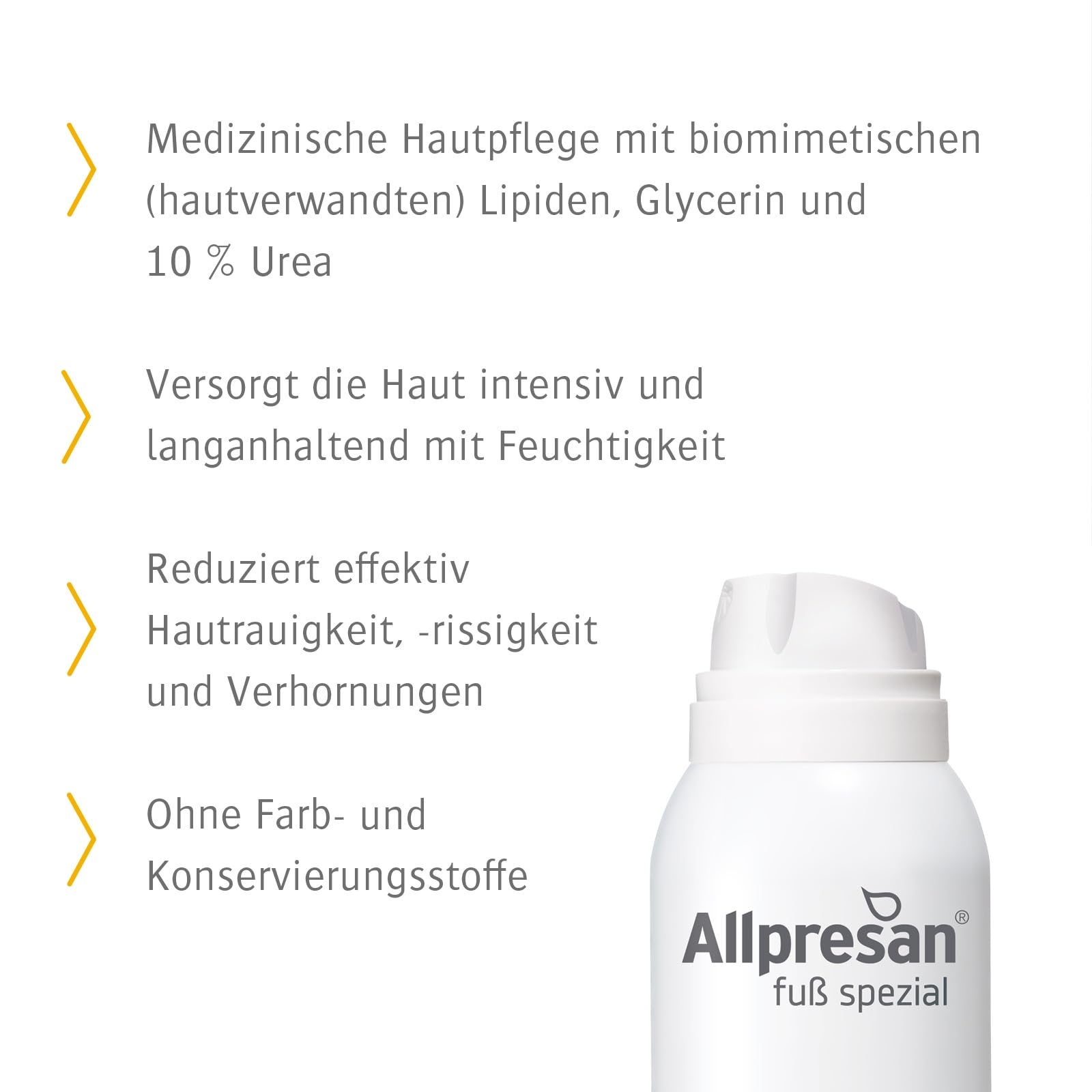 Allpresan Fuß spezial Nr. 3 Schaum-Creme mit Mango Duft für sehr trockene Füße - Zur täglichen Fußpflege sehr trockener Haut 2 x 125 ml