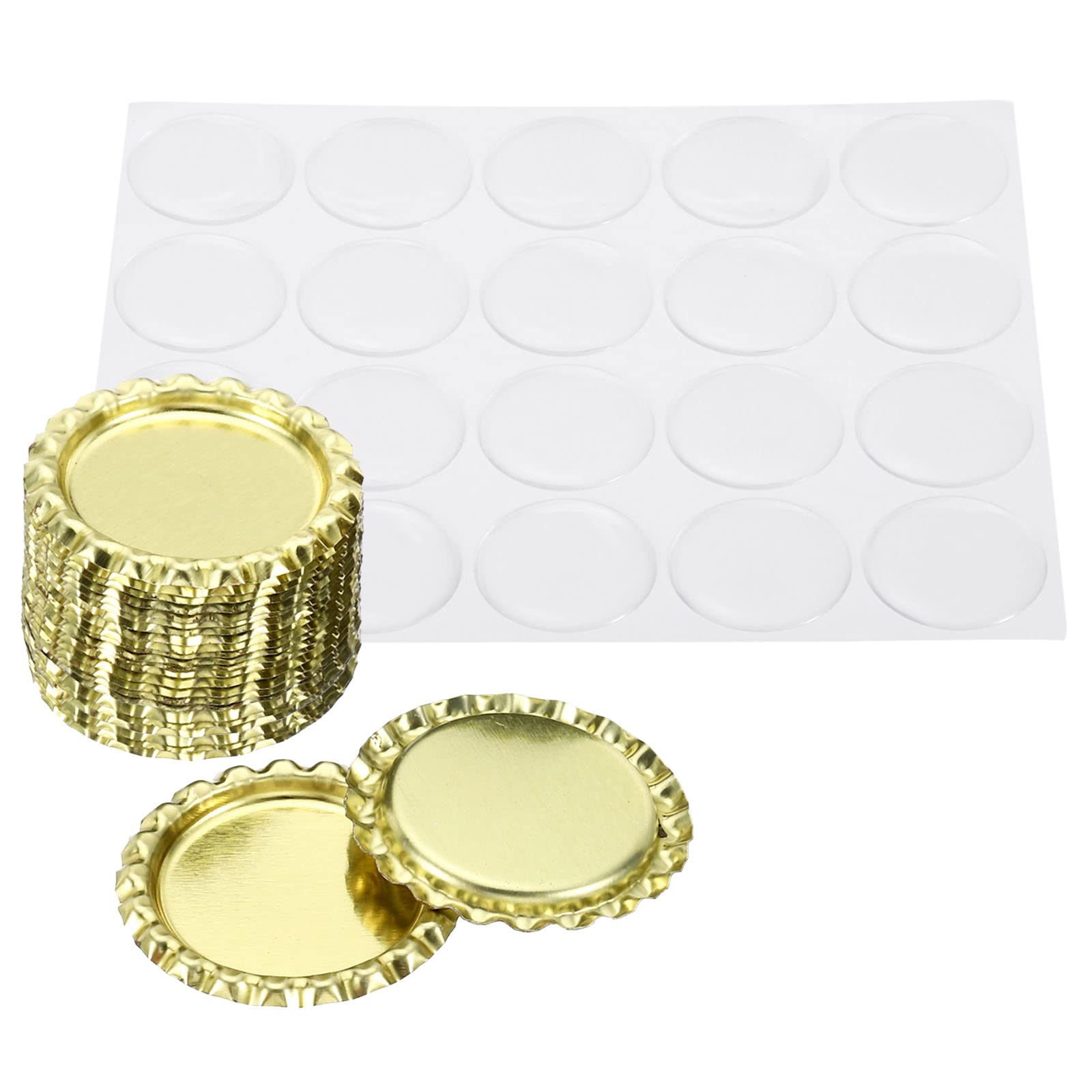 PATIKIL 1 Inch Flat Decorative Bottle Caps