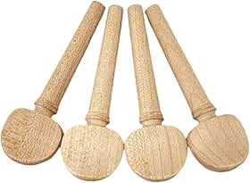 Esquirla 4 Peças de Cravelha de Afinação para Violino, Cravelha de Madeira, Fácil de Usar, Portátil, Leve E Resistente para