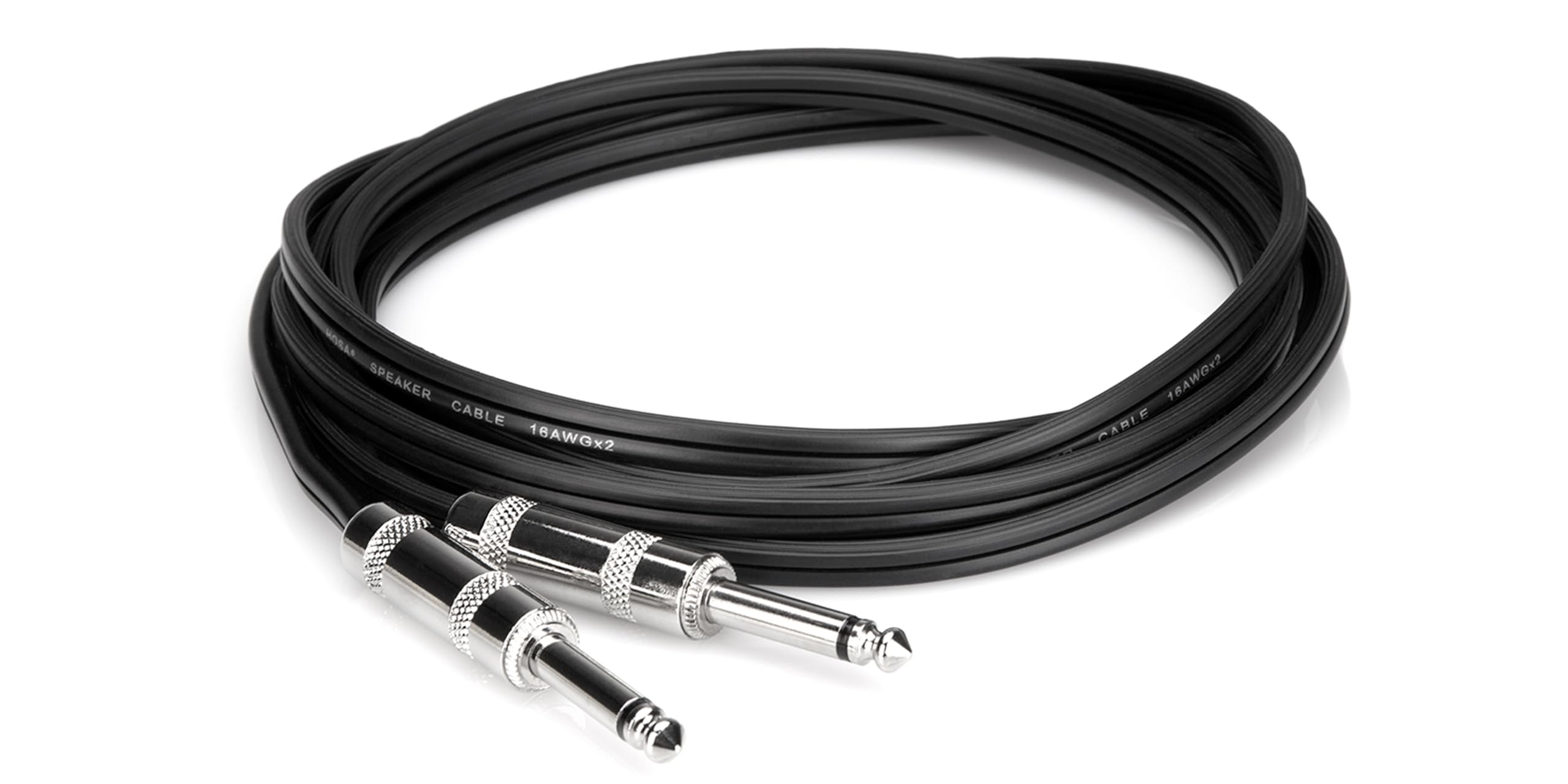 Hosa SKZ-650 Speaker Cable - Hosa 1/4-inch TS to Same - 50 foot - Black