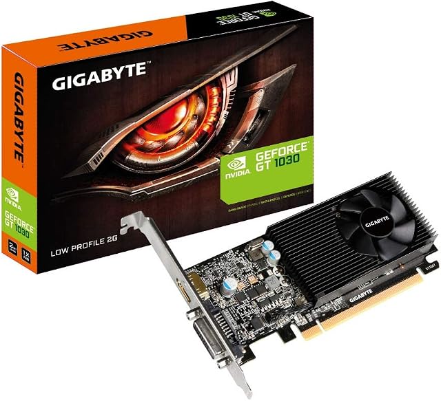 GIGABYTE GV-N1030D4-2GL GeForce GT 1030 Faible profil D4 2G Carte graphique informatique