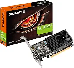 Placa de Vídeo, Gigabyte, Low Profile D4 2G, Preto, GV-N1030D4-2GL