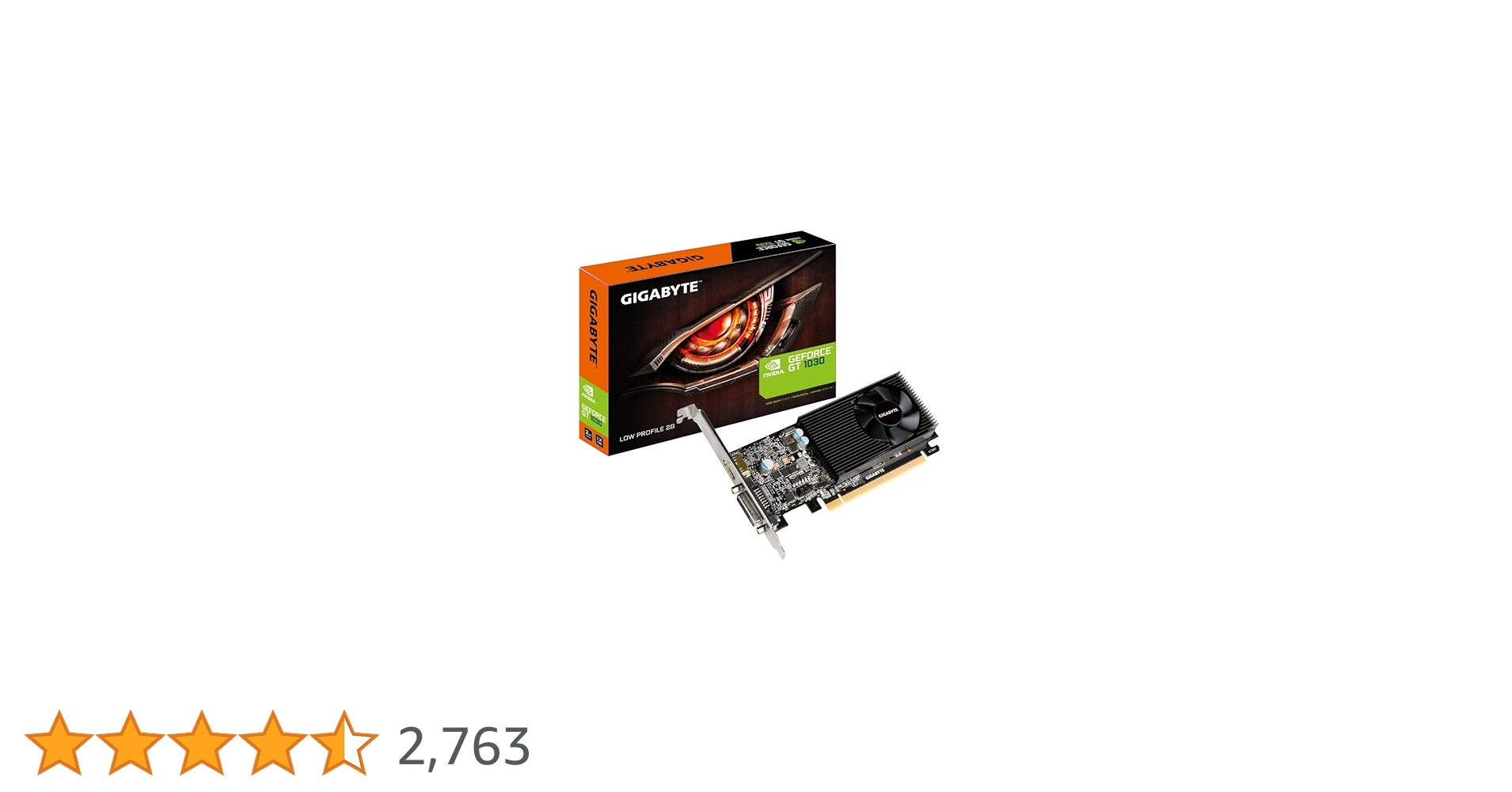 グラフィックボード・グラボ・ビデオカード Gigabyte GeForce GT 1030 GV-N1030D5-2GL | GIGABYTE NVIDIA GEFORCE GT 1030 搭載