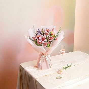 Amazon.com: ROBOTIME 3D Wooden Lily Flower Puzzle TW071