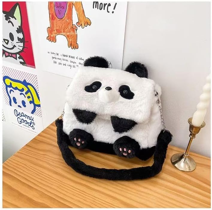 Cute Plush Panda Backpack, Plush Panda Bag, Stuffed Animal Backpack, Shoulder Bag Crossbody Bag, Cute Cartoon Bag - Image 4