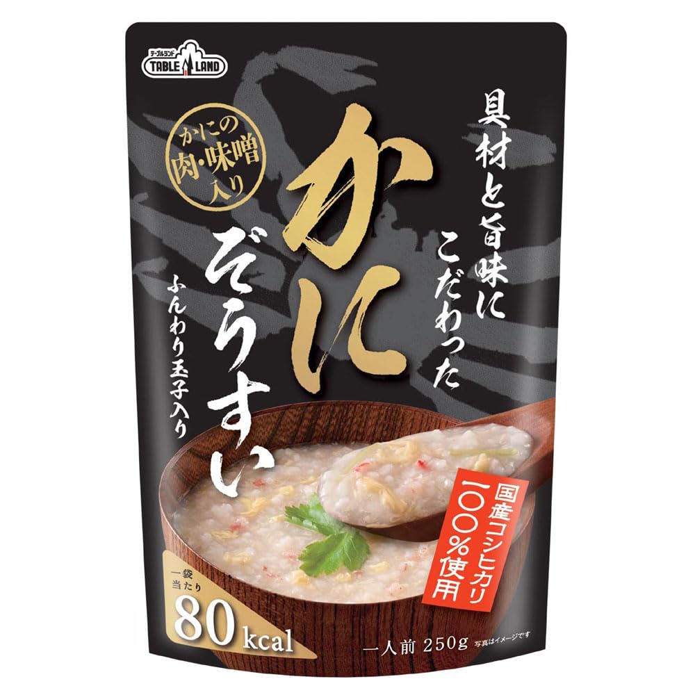 テーブルランド「具材と旨味にこだわった かにぞうすい」250g✕50個セット Amazon | テーブルランド 具財と旨味にこだわった かにぞうすい 250g