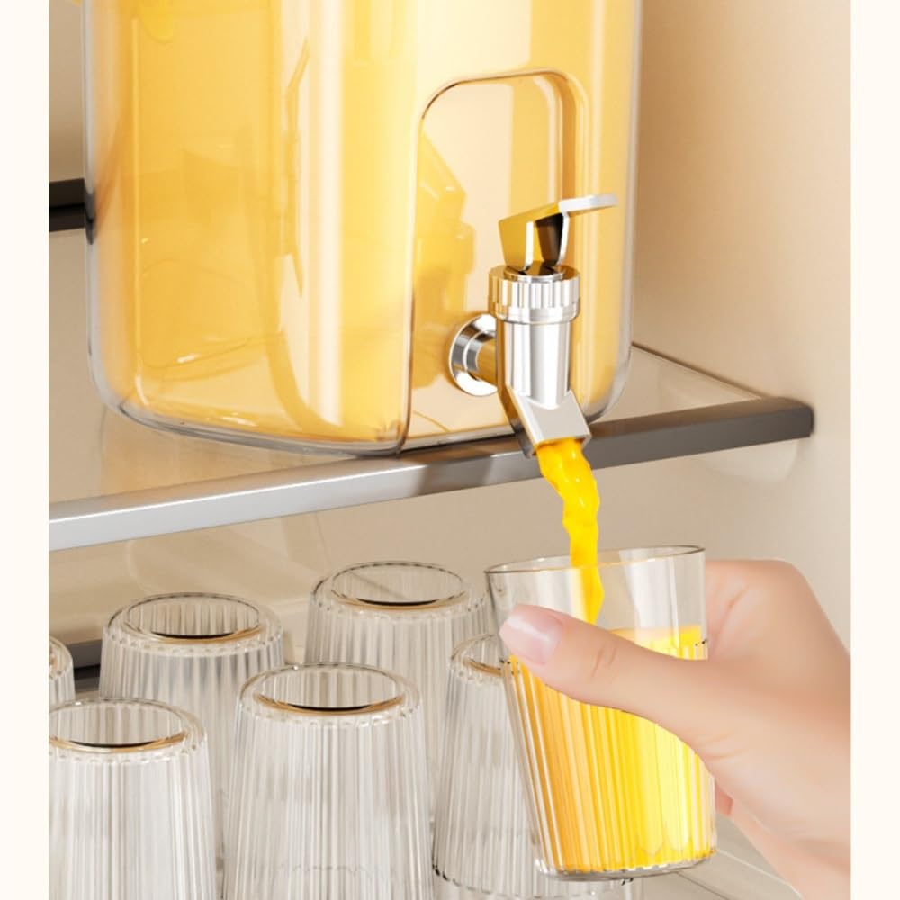 erogatore acqua Contenitori di succo di dispenser di bevande in plastica for distributori di bevande ghiacciate for feste in casa for limonata/soda/tè bevande tanica