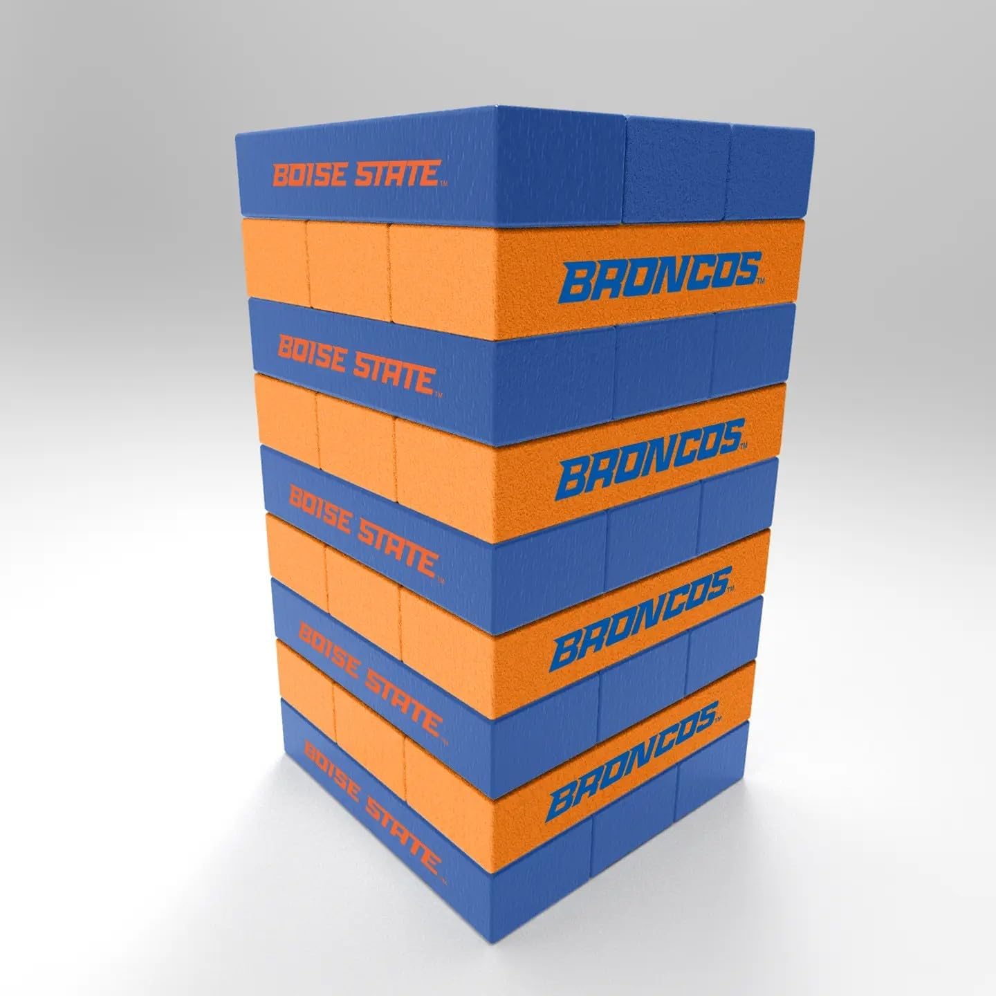 Rico Industries NCAA Mini Travel Team Tower Mini Team Travel Team Tower - Wood Stackem Game 4.75 x 2.5 (Louisiana State)