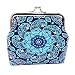 Produktbild Rovinci Damen Schnappverschluss Münzfach Blumen Drucken Handtaschen Hasp Brieftasche Handtasche Geometric Gedruckt Geldbörse Geldbeutel Portemonnaie Portmonee Ethno Tasche Kupplung Wallet Clutch
