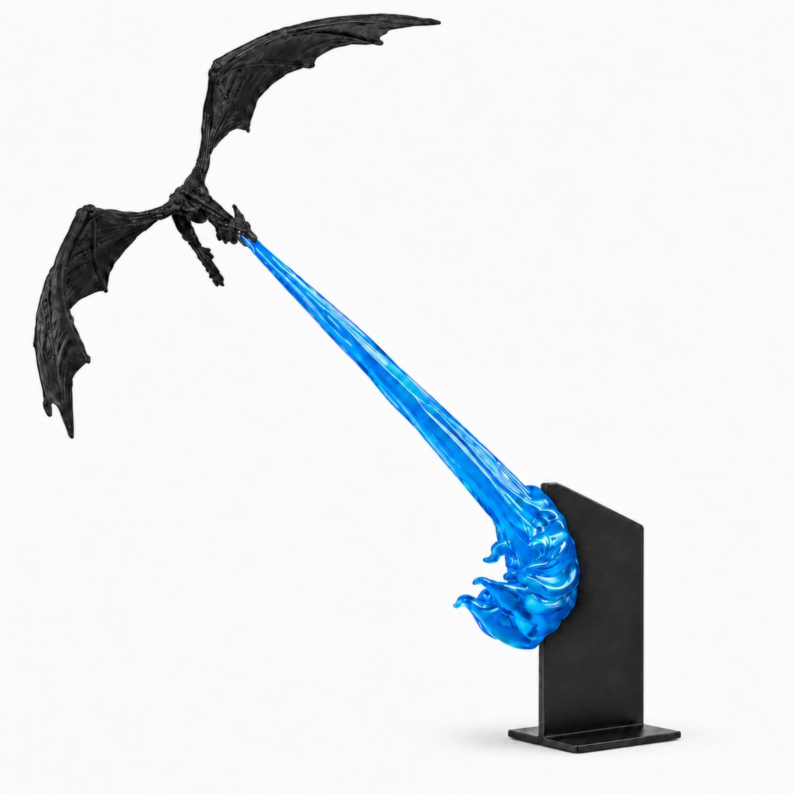 3D Dragon Flame Bookshelf Lamp, Bookshelf Nook Light, Fire Breathing Decor (A4PC)