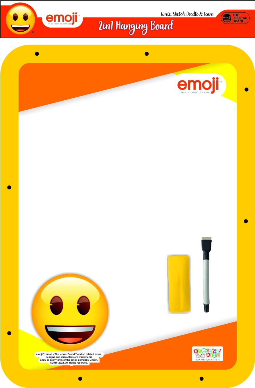 Zitto‎Zitto Emoji 2 in 1 Wooden Hanging Board for Kids