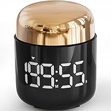 Digital Kitchen Timer with Large LED Display, Volume Adjustment - Countdown & Countup Timer for Cooking, Classroom, Kids & Teachers (Gold)